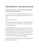 Dinh dưỡng để có vòng 3 đẹp sau khi sinh potx