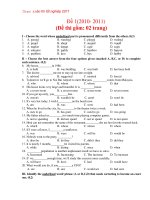 Tham khảo thi tốt nghiệp 2011 - Đề 1(2010- 2011) pdf