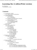 Learning the vi editor Print version 1 doc