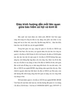 Giáo trình hướng dẫn mối liên quan giữa bảo hiểm xã hội và kinh tế phần 1 ppt