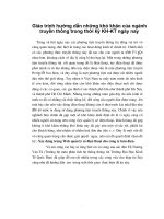 Giáo trình hướng dẫn những khó khăn của ngành truyền thống trong thời kỳ KH-KT ngày nay phần 1 pdf
