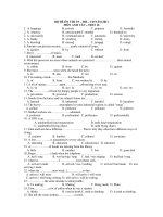 BỘ ĐỀ ÔN THI TN – ĐH – CĐ NĂM 2011 MÔN ANH VĂN – TEST 16 doc