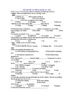 ĐỀ THI THỬ TN-THPT CÓ ĐÁP ÁN - Đề 3 pptx