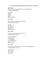 ĐỀ LUYỆN THI HSG MÔN: HÓA HỌC( CÓ ĐÁP ÁN) – ĐỀ SỐ 76 docx