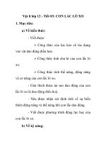 Vật lí lớp 12 - Tiết 03: CON LẮC LÒ XO ppt