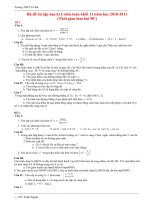 Tuyển tập đề thi THỬ ĐẠI HỌC CÁC TRƯỜNG TRÊN CẢ NƯỚC doc