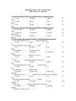 BỘ ĐỀ ÔN THI TN – ĐH – CĐ NĂM 2011 MÔN ANH VĂN – TEST 30 doc