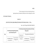 MẪU BÁO CÁO SỐ DƯ TIỀN GỬI HUY ĐỘNG BÌNH QUÂN PHẢI DỰ TRỮ BẮT BUỘC doc