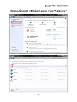 Hướng dẫn phát wifi bằng Laptop trong Windown 7 doc