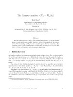 Báo cáo toán học: "The Ramsey number r(K5 − P3, K5)" pptx