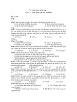 ÔN TẬP HỌC KÌ II (Đề 1) Vật lí 12 pps