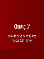 Tài chính doanh nghiệp - Chương 4 docx