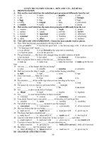 LUYỆN THI TN-THPT NĂM 2011 – MÔN ANH VĂN – MÃ ĐỀ 024 potx