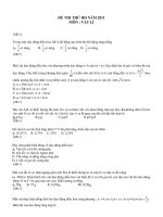 ĐỀ THI THỬ ĐH NĂM 2011 MÔN : VẬT LÍ docx