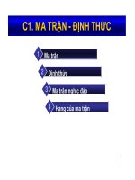 Ma trận- Định thức pps
