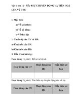 Vật lí lớp 12 - Tiết: 0 SỰ CHUYỂN ĐỘNG VÀ TIẾN HOÁ CỦA VŨ TRỤ pot