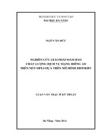NGHIÊN CỨU GIẢI PHÁP ĐẢM BẢO CHẤT LƯỢNG DỊCH VỤ MẠNG RIÊNG ẢO  TRÊN NỀN MPLS DỰA TRÊN MÔ HÌNH DIFFSERV
