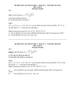 ĐỀ KIỂM TRA TẬP TRUNG ĐỢT 2 HỌC KỲ I NĂM HỌC 2011-2012 MÔN TOÁN LỚP 10 pdf