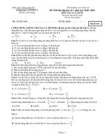 Đề THI thử đại học số 1 năm học 2010 -2011 MÔN VẬT LÍ 12 CB-NC pdf