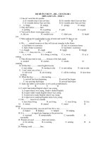 BỘ ĐỀ ÔN THI TN – ĐH – CĐ NĂM 2011 MÔN ANH VĂN – TEST 1 docx