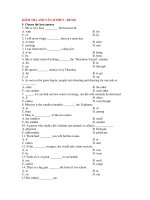 KIỂM TRA ANH VĂN 45 PHÚT - ĐỀ 030 pot