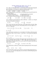 KT TRẮC NGHIỆM THPT- MÔN : VẬT LÍ - Đề số 1 doc