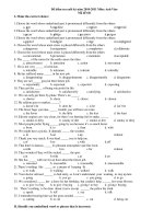 Đề kiểm tra cuối kỳ năm 2010-2011 Môn: Anh Văn - Mã đề 641 pps