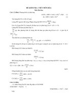 ĐỀ KIỂM TRA 1 TIẾT MÔN HÓA Môn: Hoá học pptx