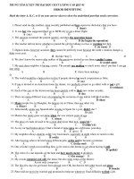 TRUNG TÂM LUYỆN THI ĐẠI HỌC CHẤT LƯỢNG CAO QSC-45 ERROR IDENTIFYING ppt