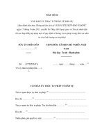 MẪU VĂN BẢN ỦY THÁC TƯ PHÁP VỀ DÂN SỰ pps