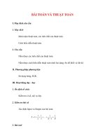 Giáo án Tin Học lớp 10: BÀI TOÁN VÀ THUẬT TOÁN ppsx