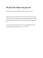 Bí quyết cho mông cong gợi cảm docx