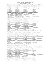 LUYỆN THI ĐH – CĐ NĂM 2010 – 2011 MÔN: ANH VĂN – A012 docx
