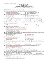 ĐỀ THI THỬ TN THPT Môn thi : Vật lí - Trường THPT Thị xã Sa đéc pot