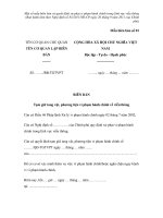 MẪU BIÊN BẢN Tạm giữ tang vật, phương tiện vi phạm hành chính về viễn thông docx