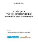 Stephen R. Covey7 THÓI QUEN T O GIA ÌNH H NH PHÚCThe 7 Habits of Highly Effective pot