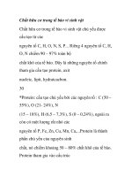 Chất hữu cơ trong tế bào vi sinh vật docx