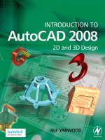 Introduction to AutoCAD 2008 2D and 3D Design phần 1 potx