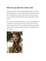 Kiểu Tóc quý phái cho cô dâu tóc dà pptx