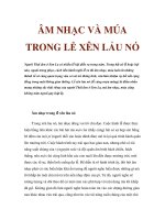 ÂM NHẠC VÀ MÚA TRONG LỄ XÊN LẢU NÓN docx