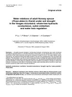 Báo cáo lâm nghiệp: 