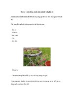 Decor vườn tiểu cảnh nhà mình với ghế cũ pps