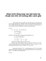 Giáo trình tổng hợp các bài toán kỹ thuật nén khí và hướng dẫn cách giải phần 1 pdf