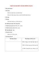 Giáo án Tin Học lớp 10: MỘT SỐ HỆ ĐIỀU HÀNH THÔNG DỤNG pptx