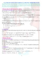 Các phương pháp tìm nghiệm của phương trình phi tuyến pdf