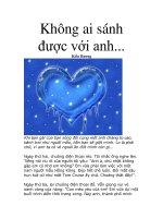 Không ai sánh được với anh... ppt