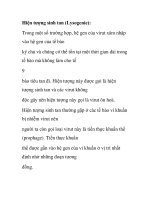Hiện tượng sinh tan (Lysogenie pptx