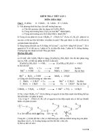 KIỂM TRA 1 TIẾT LẦN 1 MÔN: HÓA HỌC ppsx