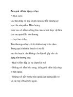 Rau quả với tác động cơ học pptx