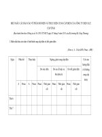 Biểu mẫu báo cáo tuần về tình hình cung cấp điện và tiết giảm điện pptx